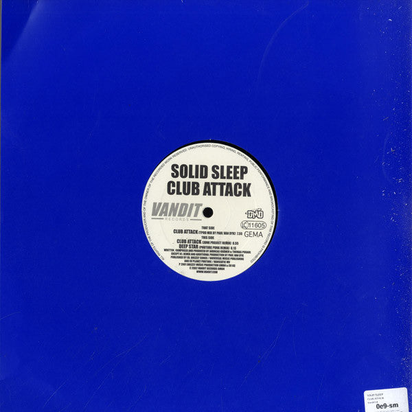 Solid Sleep : Club Attack (12")