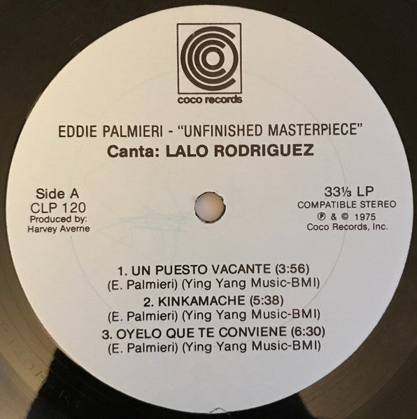 Eddie Palmieri : Unfinished Masterpiece (LP, Album)