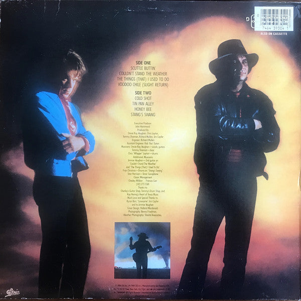 Stevie Ray Vaughan & Double Trouble : Couldn't Stand The Weather (LP, Album, Pit)