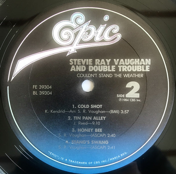 Stevie Ray Vaughan & Double Trouble : Couldn't Stand The Weather (LP, Album, Pit)