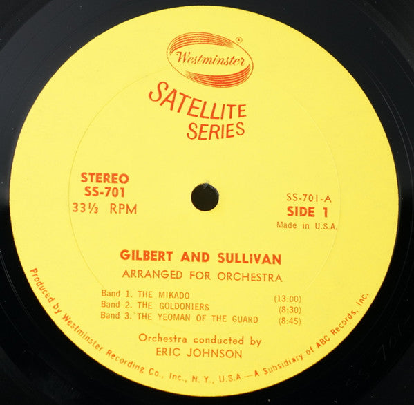 Eric Johnson : Gilbert And Sullivan Arranged For Orchestra (LP)