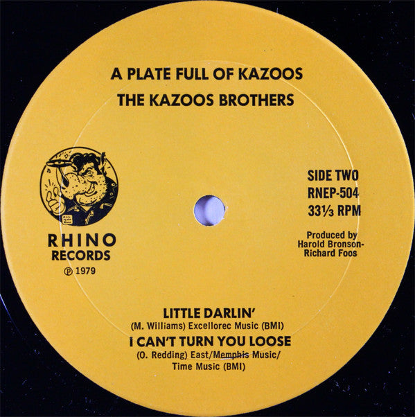 The Kazoos Brothers : A Plate Full Of Kazoos (12", EP)