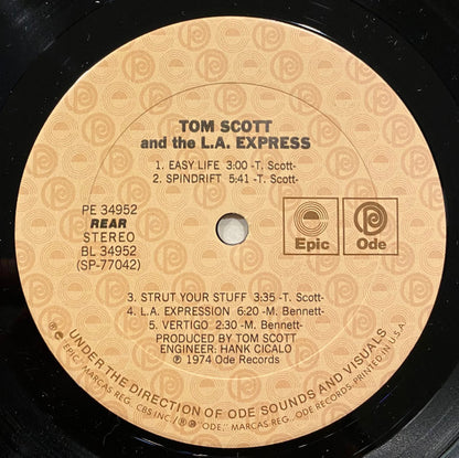 Tom Scott And The L.A. Express : Tom Scott And The L.A. Express (LP, Album, RE, RP, Car)