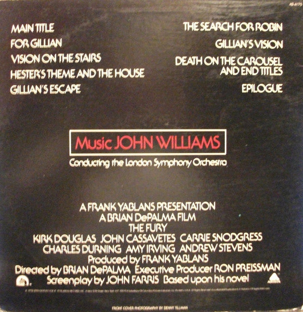 John Williams (4) : The Fury (Original Soundtrack Recording) (LP, Album)