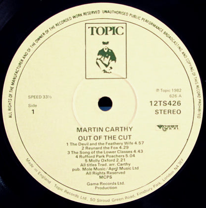 Martin Carthy : Out Of The Cut (LP, Album)
