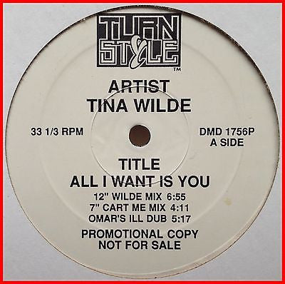 Tina Wilde : All I Want Is You (12", Promo)