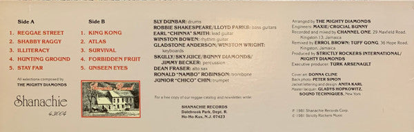 The Mighty Diamonds : Reggae Street (LP, Album)