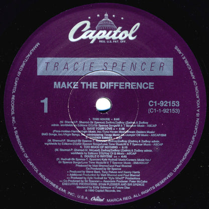 Tracie Spencer : Make The Difference (LP, Album)