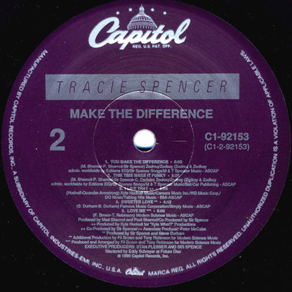 Tracie Spencer : Make The Difference (LP, Album)