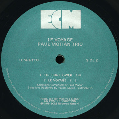 Paul Motian Trio : Le Voyage (LP, Album)