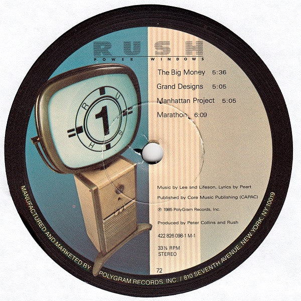 Rush : Power Windows (LP, Album, 72 )