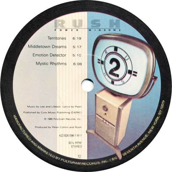 Rush : Power Windows (LP, Album, 72 )