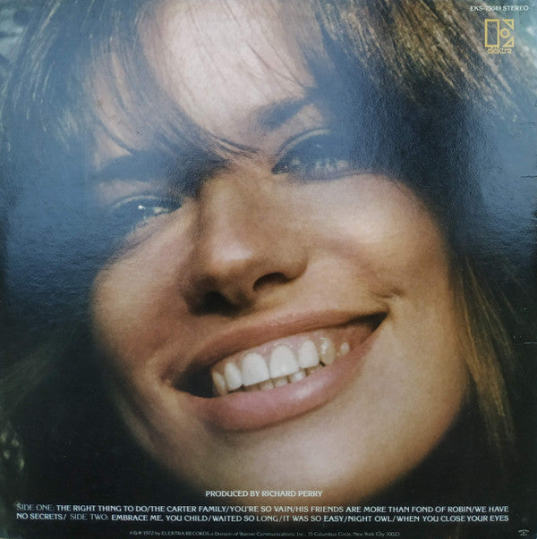Carly Simon : No Secrets (LP, Album, SP )