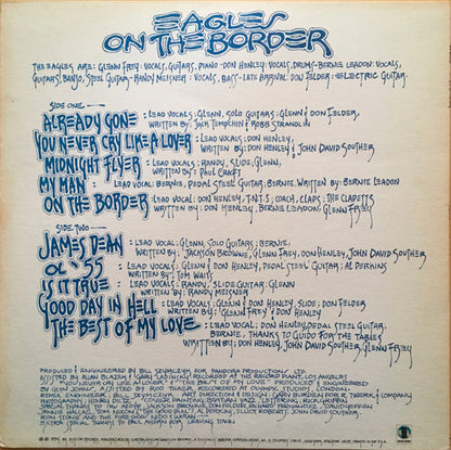 Eagles : On The Border (LP, Album, San)