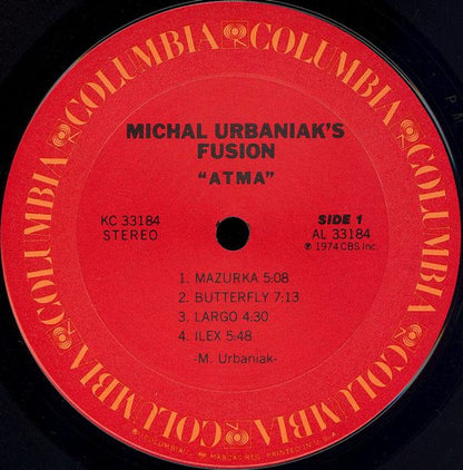 Michal Urbaniak's Fusion : Atma (LP, Album, Pit)
