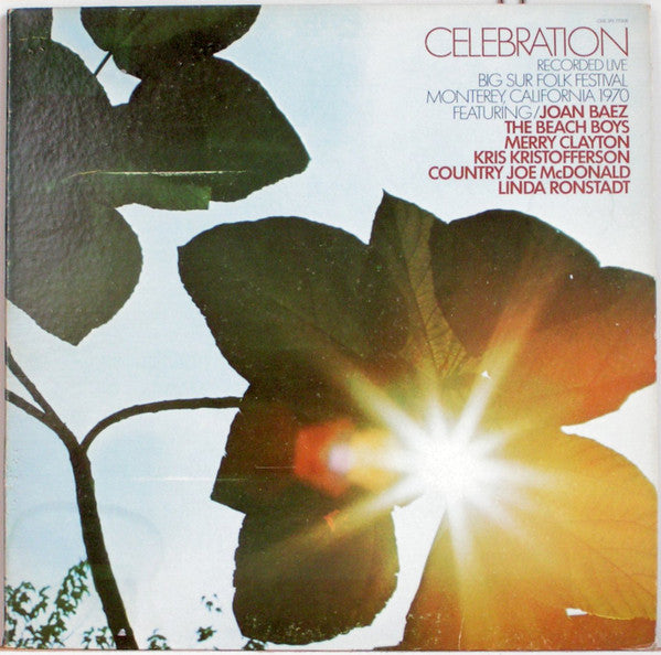 Various : Celebration Recorded Live Big Sur Folk Festival Monterey, California 1970 (LP, RE, Gat)