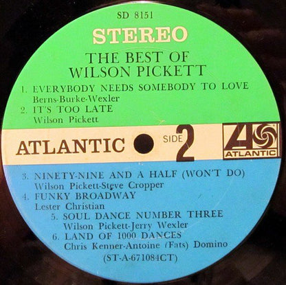 Wilson Pickett : The Best Of Wilson Pickett (LP, Comp, CT)