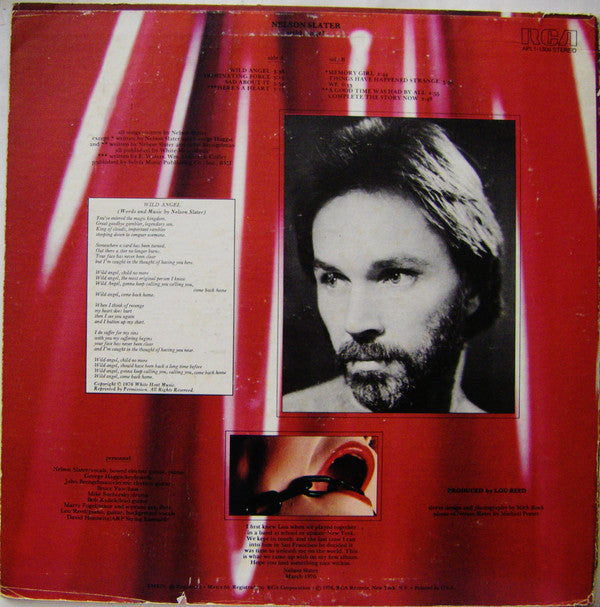 Nelson Slater : Wild Angel (LP, Album)