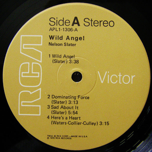Nelson Slater : Wild Angel (LP, Album)