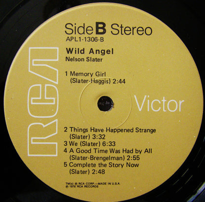 Nelson Slater : Wild Angel (LP, Album)