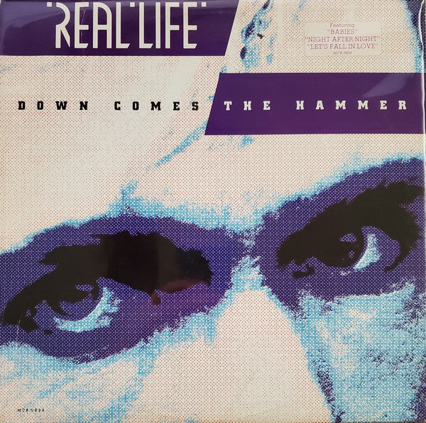 Real Life : Down Comes The Hammer (LP, Album, Pic)