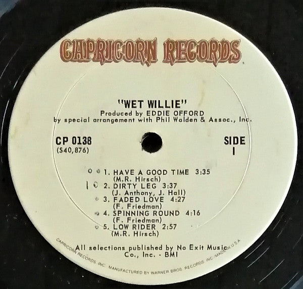 Wet Willie : Wet Willie (LP, Album, RE, Ter)