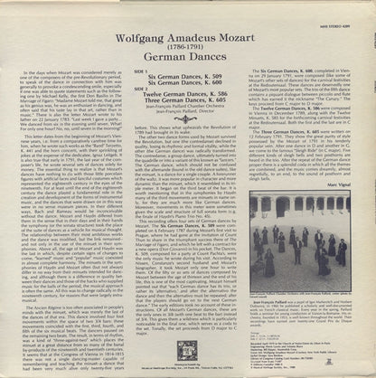 Wolfgang Amadeus Mozart, Orchestre De Chambre Jean-François Paillard, Jean-François Paillard : German Dances: K. 509, 586, 600, 605 (LP, Album, RE)