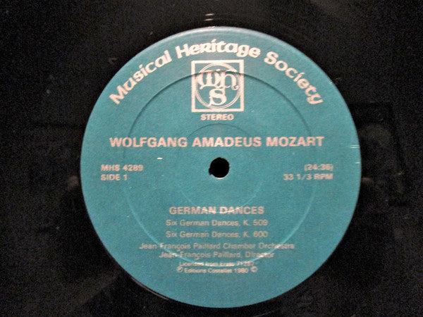 Wolfgang Amadeus Mozart, Orchestre De Chambre Jean-François Paillard, Jean-François Paillard : German Dances: K. 509, 586, 600, 605 (LP, Album, RE)