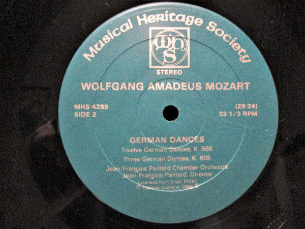 Wolfgang Amadeus Mozart, Orchestre De Chambre Jean-François Paillard, Jean-François Paillard : German Dances: K. 509, 586, 600, 605 (LP, Album, RE)