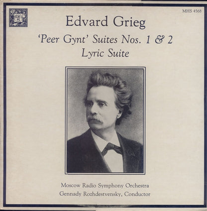 Edvard Grieg, Большой Симфонический Оркестр Всесоюзного Радио, Gennadi Rozhdestvensky : ʻPeer Gyntʼ Suites Nos. 1 & 2, Lyric Suite (LP)