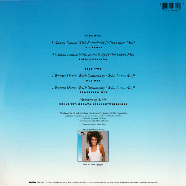 Whitney Houston : I Wanna Dance With Somebody (Who Loves Me) (12", Single)