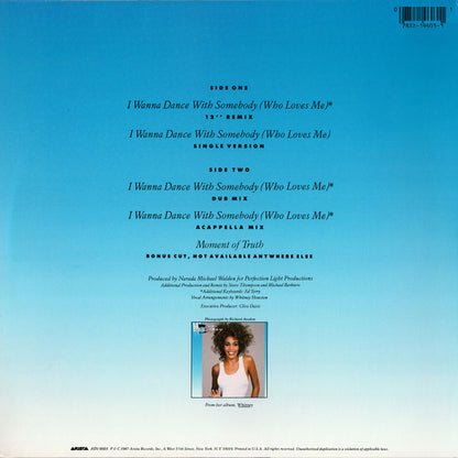 Whitney Houston : I Wanna Dance With Somebody (Who Loves Me) (12", Single)