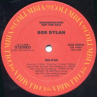 Bob Dylan : Silvio (12", Single, Promo)