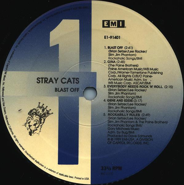 Stray Cats : Blast Off (LP, Album)