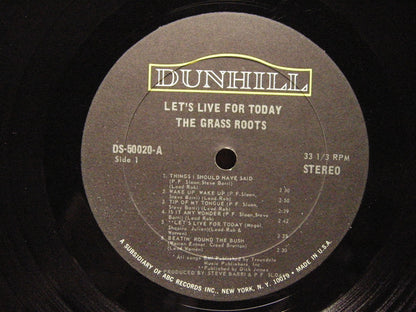 The Grass Roots : Let's Live For Today (LP, Album)
