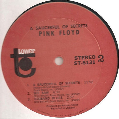 Pink Floyd : A Saucerful Of Secrets (LP, Album, RP)