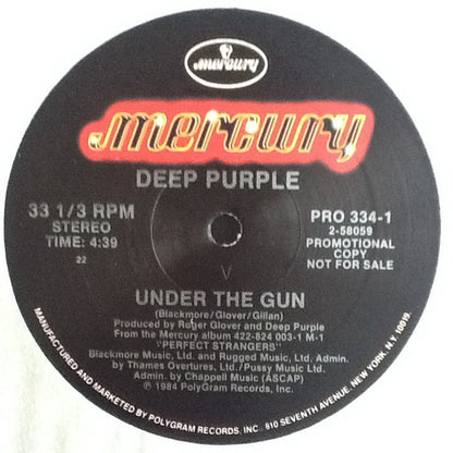 Deep Purple : Nobody's Home / Under The Gun (12", Single, Promo)