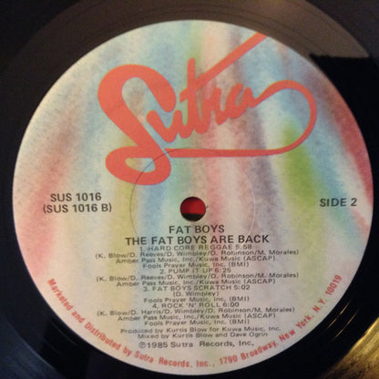 Fat Boys : The Fat Boys Are Back (LP, Album, Hub)