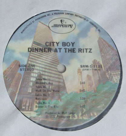 City Boy : Dinner At The Ritz (LP, Album, Ter)