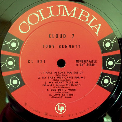 Tony Bennett Featuring Chuck Wayne : Cloud 7 (LP, Album, RE)