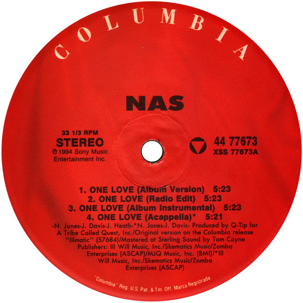 Nas : One Love (12", Single)
