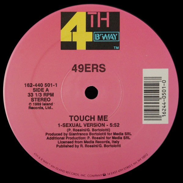 フォーティナイナーズ/タッチ・ミー Buy 49ers : Touch Me (Sexual Version) (12