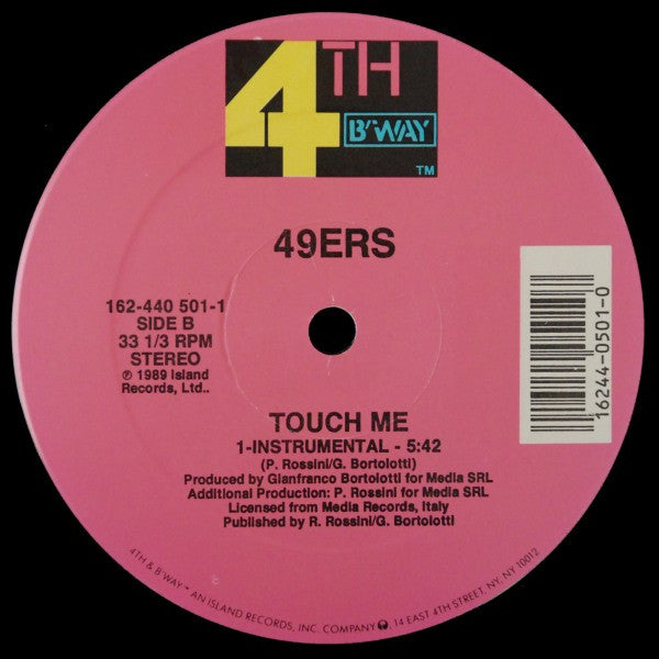 Buy 49ers : Touch Me (Sexual Version) (12