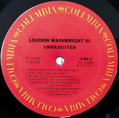 Loudon Wainwright III : Unrequited (LP, Album)