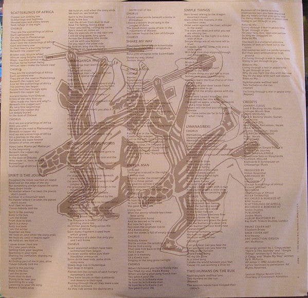 Juluka : Scatterlings (LP, Album, Win)