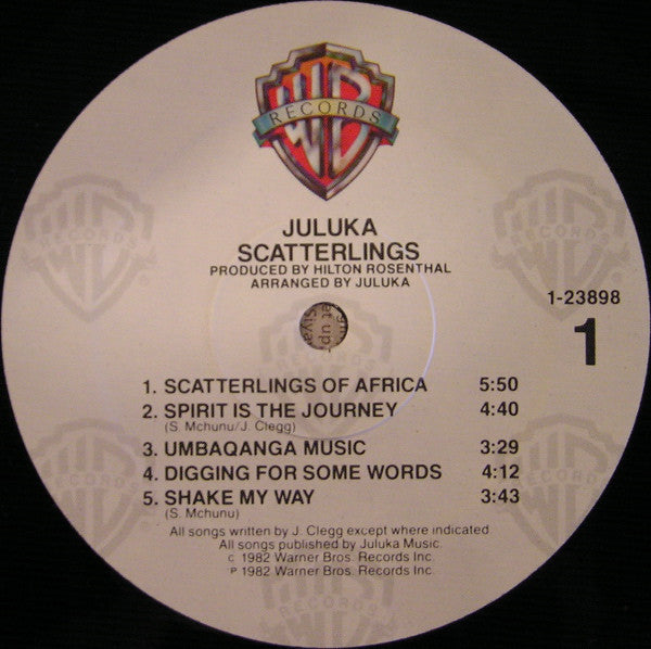Juluka : Scatterlings (LP, Album, Win)