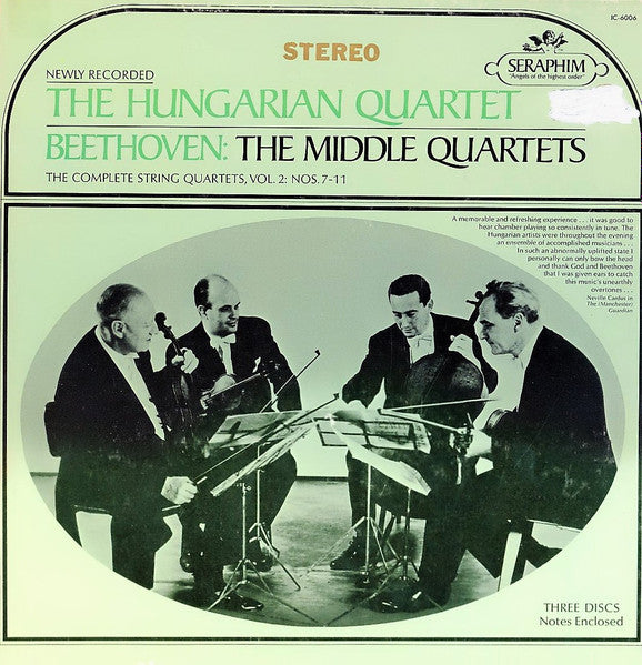 Ludwig van Beethoven, The Hungarian Quartet : The Middle Quartets Nos. 7-11, The Complete Quartets, Vol. 2 (3xLP + Box)