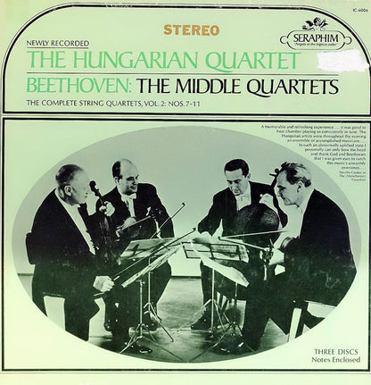 Ludwig van Beethoven, The Hungarian Quartet : The Middle Quartets Nos. 7-11, The Complete Quartets, Vol. 2 (3xLP + Box)