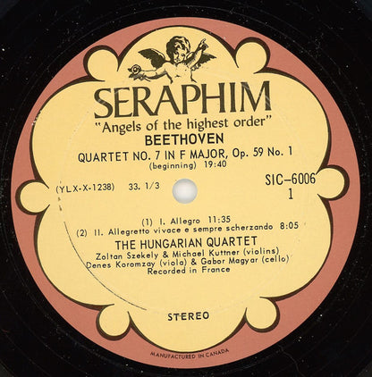 Ludwig van Beethoven, The Hungarian Quartet : The Middle Quartets Nos. 7-11, The Complete Quartets, Vol. 2 (3xLP + Box)
