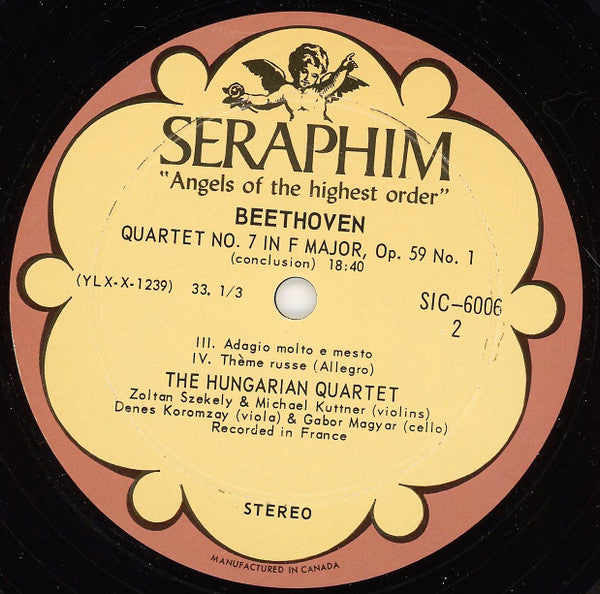 Ludwig van Beethoven, The Hungarian Quartet : The Middle Quartets Nos. 7-11, The Complete Quartets, Vol. 2 (3xLP + Box)